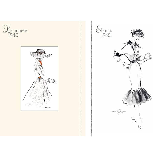 Croquis de mode à colorier d'Hilda Glasgow<br> Collectif