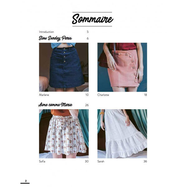 Jupes<br> Slow sunday Paris, Aime comme Marie, Anna Rose Patterns, Laure Guyet